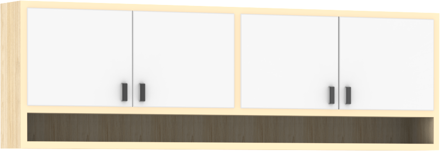 NOBU Wall bed Top Storage Unit Horizontal