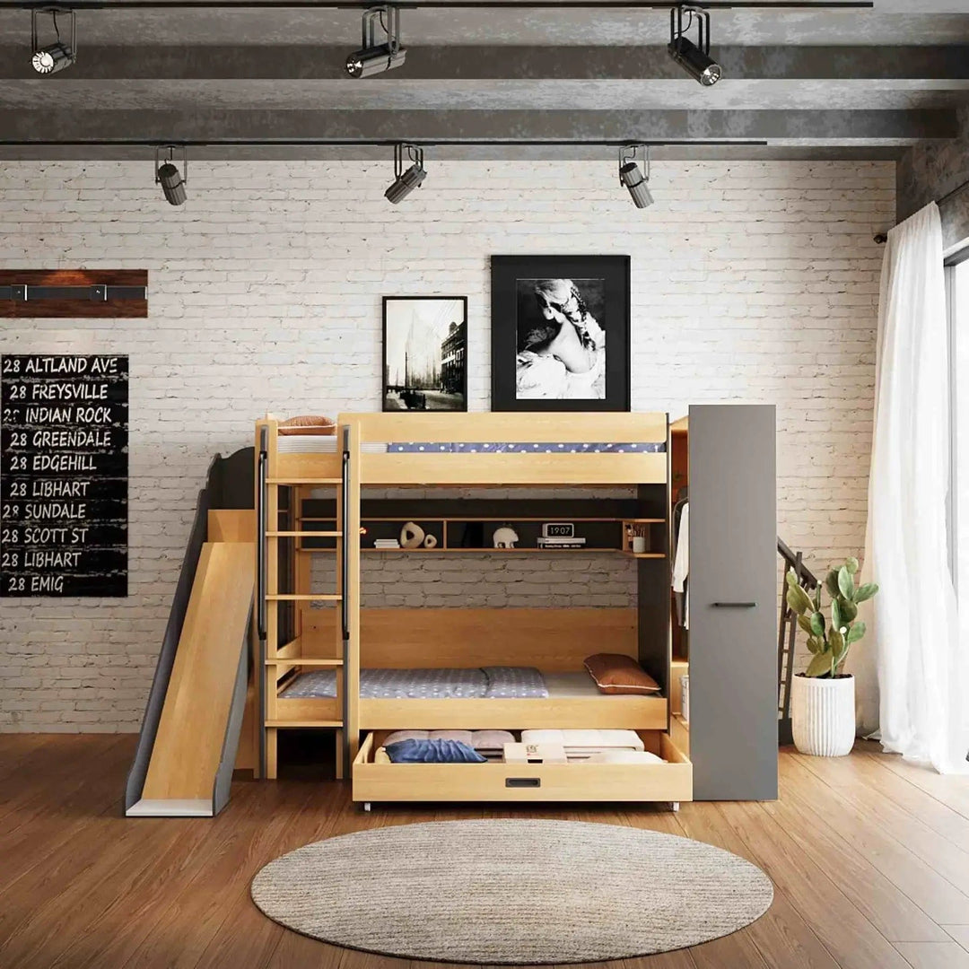 TEOM_Bunk_Bed_Stylish_Space_saving_bunk_bed_EzSpace-with-wardrobe_and_stair