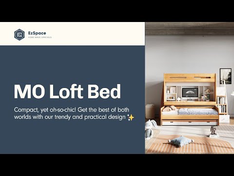 MO Loft Bed Overview - Stylish &amp; Space-saving High Sleeper Bed - EzSpace