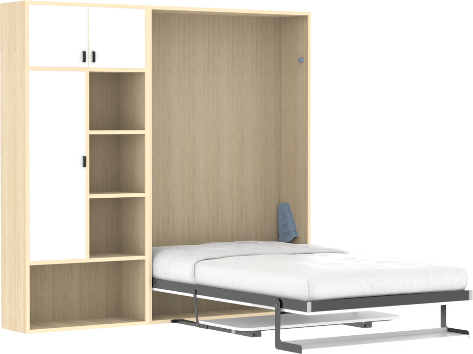 EzSpace Beds & Bed Frames Nobu Wallbed Vertical Fold-out | Modern Design Murphy Bed | EzSpace