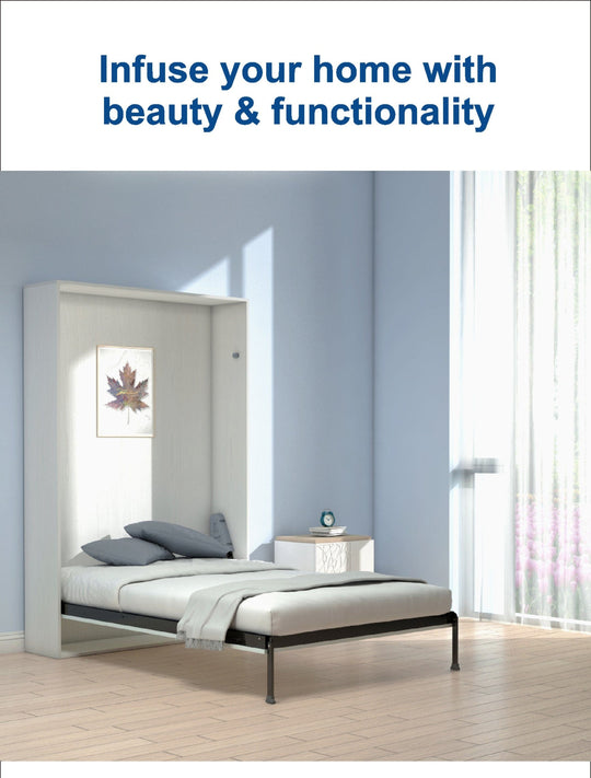 EzSpace Beds &amp; Bed Frames Nobu Wallbed Vertical Fold-out | Modern Design Murphy Bed | EzSpace