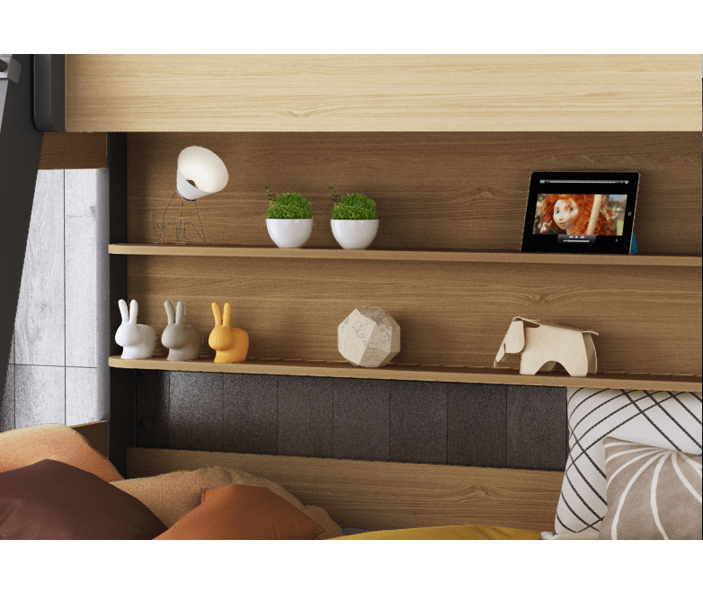 EzSpace Bunk Bed TEOM Bunk Maxi | Modern Design &amp; Space Saving for Small Bedrooms | EzSpace