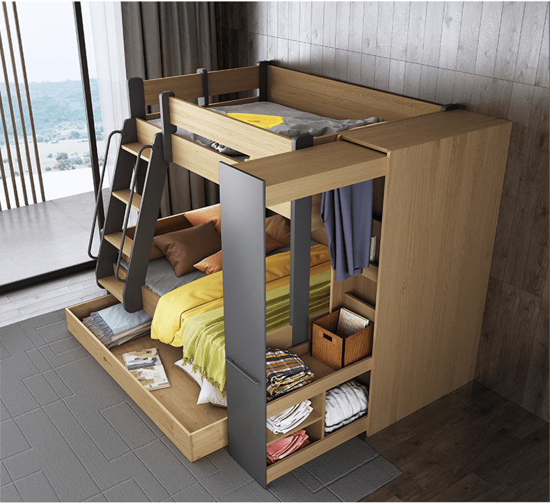 EzSpace Bunk Bed TEOM Bunk Maxi | Modern Design &amp; Space Saving for Small Bedrooms | EzSpace