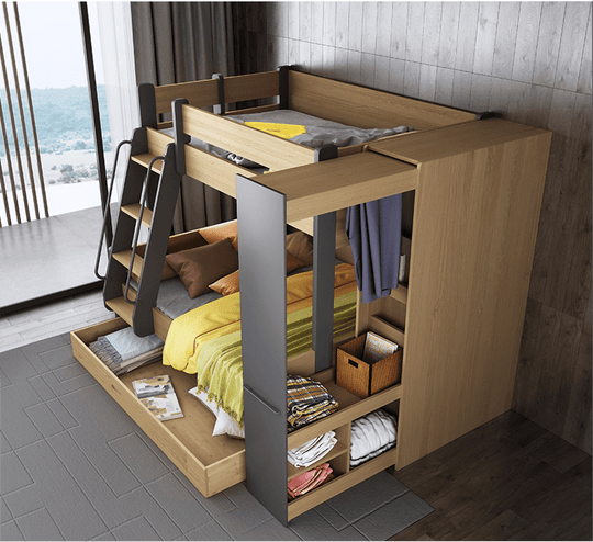 EzSpace Bunk Bed TEOM Bunk Maxi | Modern Design &amp; Space Saving for Small Bedrooms | EzSpace