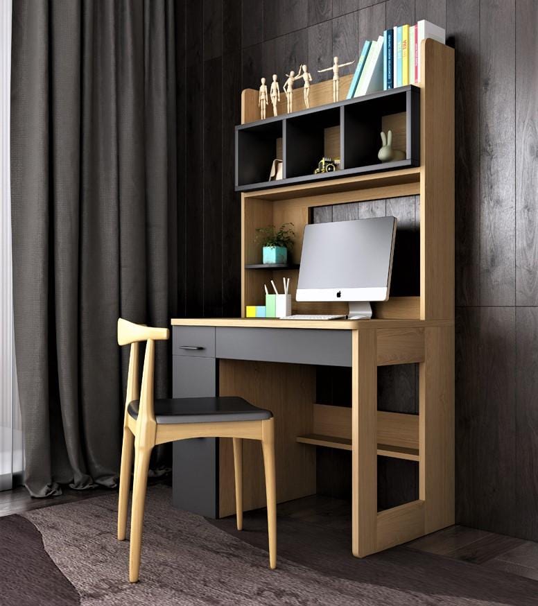 EzSpace Desks TEOM Desk (Single/Double) -  Simple, Functional & Contemporary - EzSpace