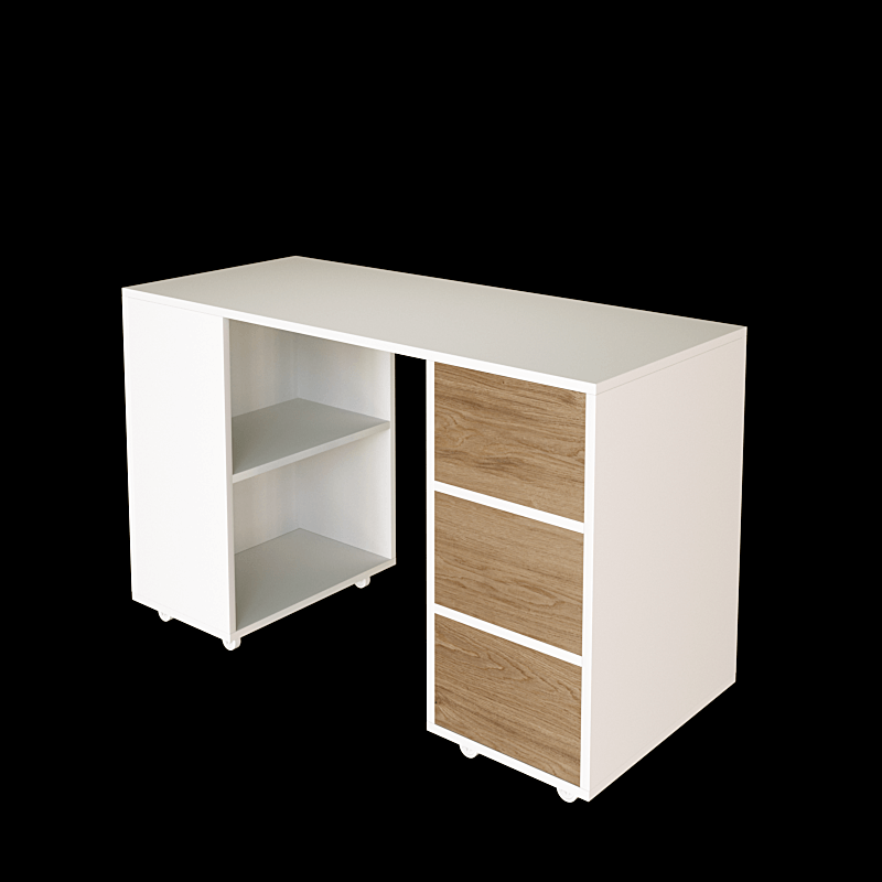 EzSpace Loft Bed DOC Midi Loft Bed | Space Saving & Modern Design | EzSpace with small pull-out desk + wardrobe +storage cabinet