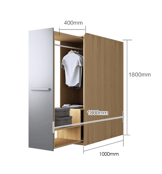 EzSpace Pull-out Wardrobe TEOM Pull-out Wardrobe | Stylish &amp; Space-Saving Wardrobe | EzSpace