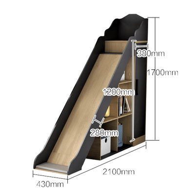 EzSpace Slide TEOM Slide | Modern Design & Space Saving Loft & Bunk Beds | EzSpace