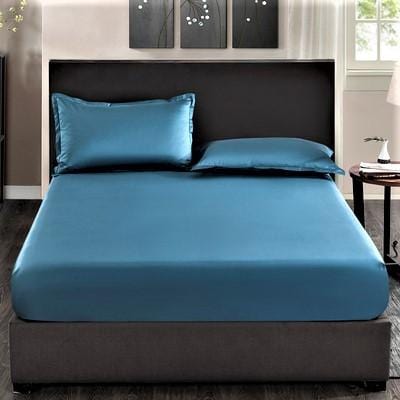 EzSpace Sognare Fitted Sheet | Quality, Softness &amp; Durability | EzSpace blu / Single Long (90*200)